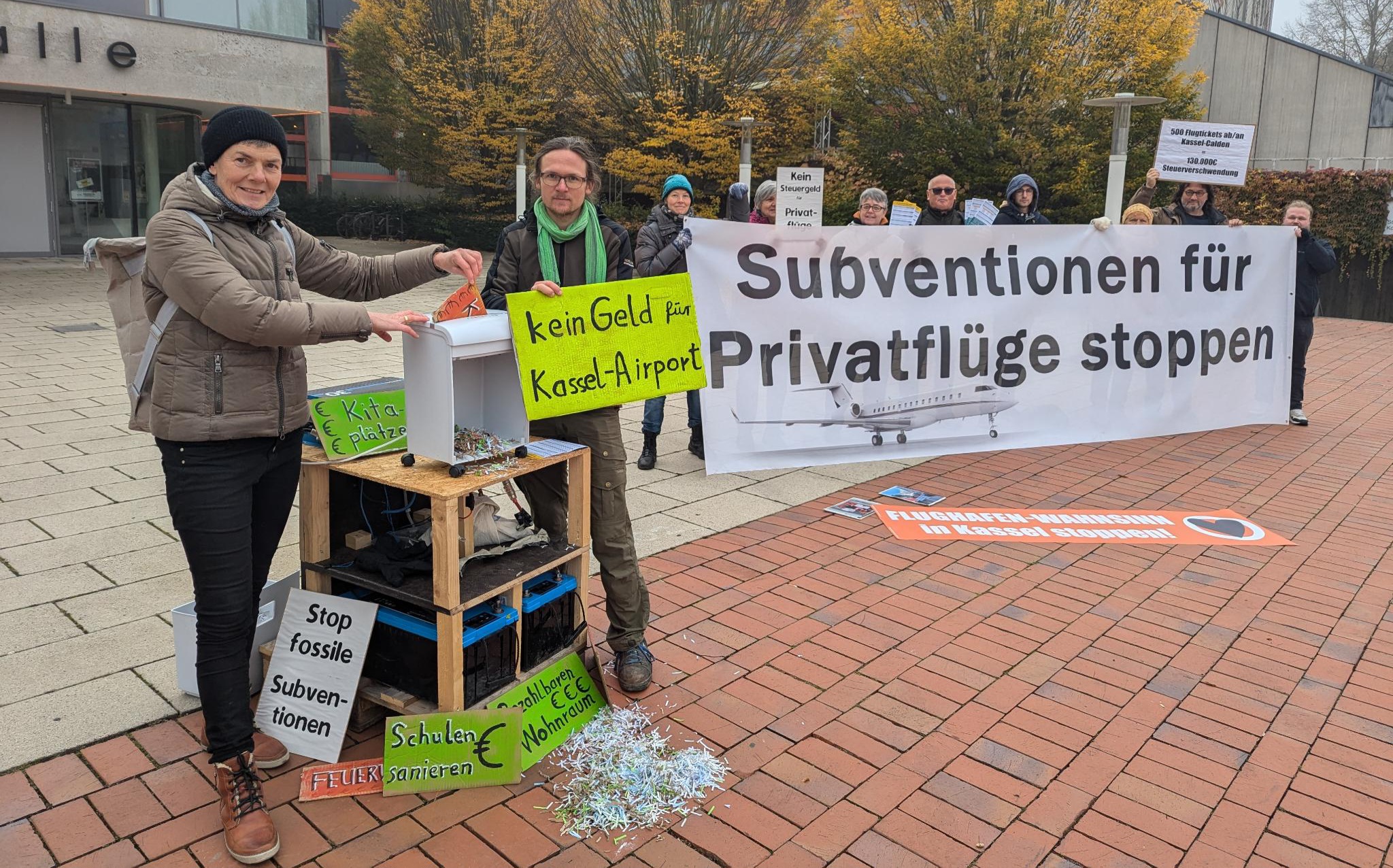 Keine Steuergelder für den Kassel Airport schreddern!